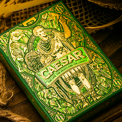 Caesar (Green) Playing Cards by Riffle Shuffle